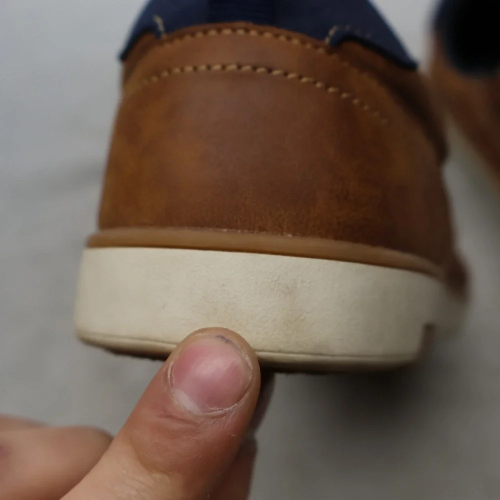 Deer Stags Big Boys 7M Oxford Sneakers‎ Brwn Faux Leather Casual Walk Conrad JR
